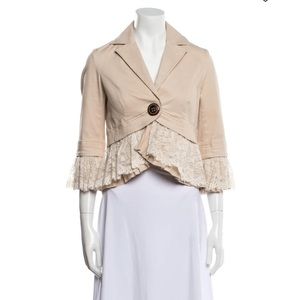 Robert Rodriguez Lace Ruffle bolero Jacket, size 8